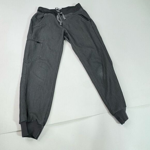 Figs Technical Collection Jogger Scrub Pants Womens Size XS Gray High Waisted - Picture 1 of 9